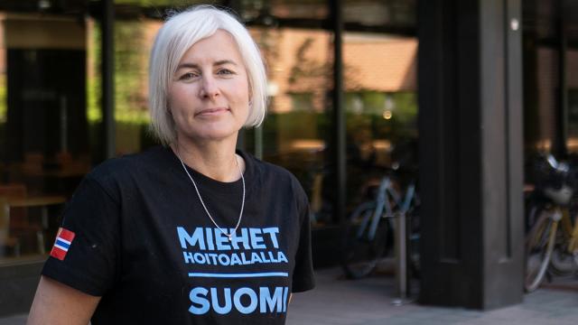 Kuvassa Kjersti Hoddevik, joka toimii Menn i helse -ohjelman koordinaattorina Lounais-Norjassa.