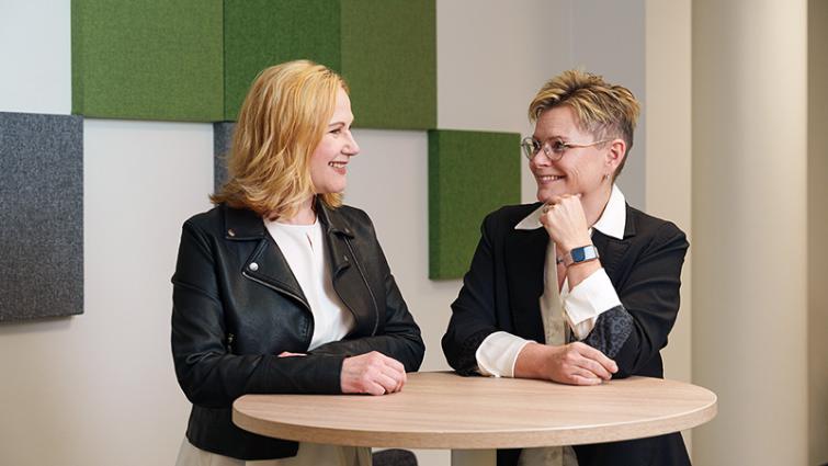 Tarleena Rantanen ja Mira Sillanpää.