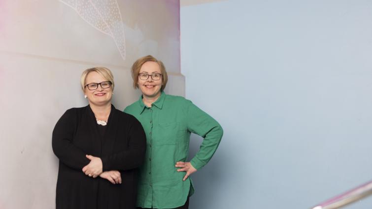 Kirsi LAhti ja Kirsi Paukku.
