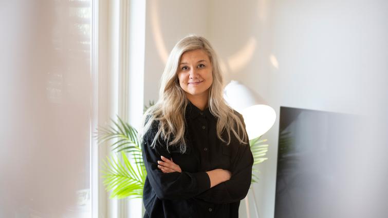 Ella Autti, Lapin yliopiston väitöskirjatutkija. Kuvaaja Kaisa Sirén.