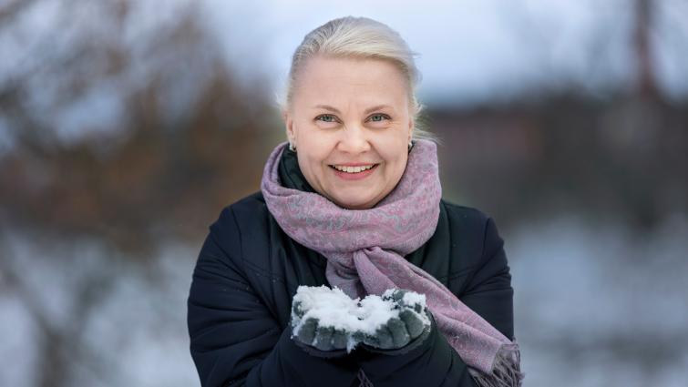 Kymsoten kehittämispäällikkö Sanna Koste, kuvaaja Marja Seppälä